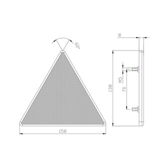 Triangle Reflex Reflector