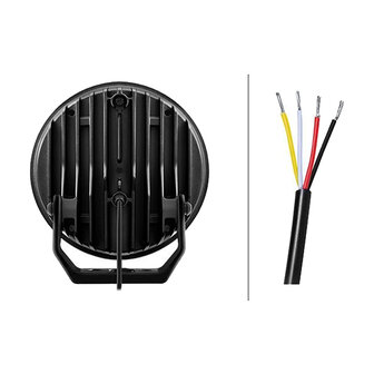 Hella LED Spotlight Blade 9&quot; Black White/Orange Position Light Ref 50