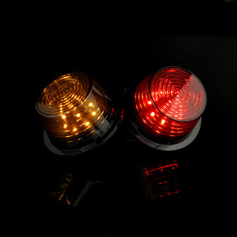 Horpol LED Breedtelamp Units Oranje &amp; Rood | MDBC-2623/GRAPHITE