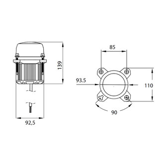 Dasteri LED Built-in Low Beam Lamp 12-24V | 3-Light functions