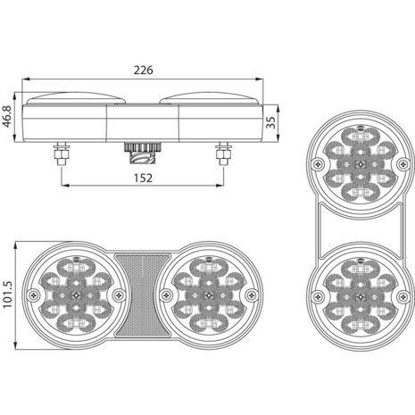 Led Achterlicht 4 Functies Rechts