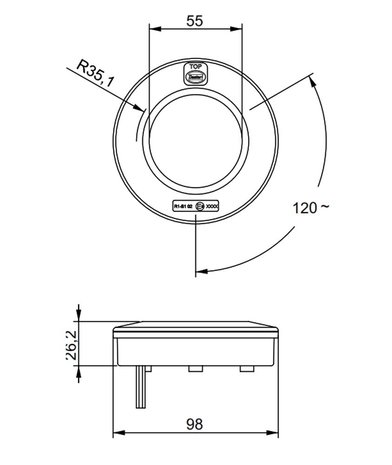 Front Led Position Lamp 10-30V