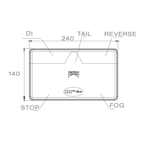 Aspöck Rear Lamp Multiled II Rechts 8P