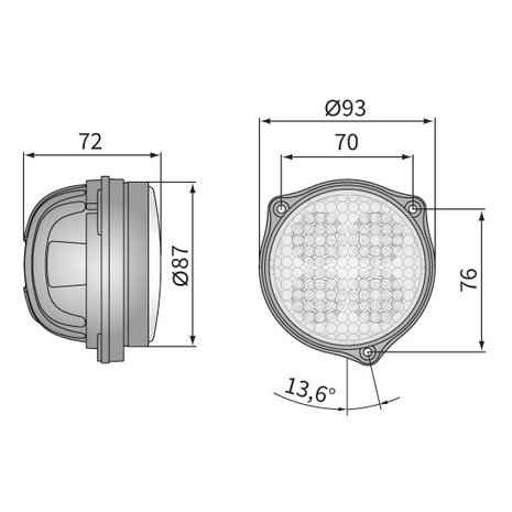 LED Worklight Floodlight 2000LM + Cable