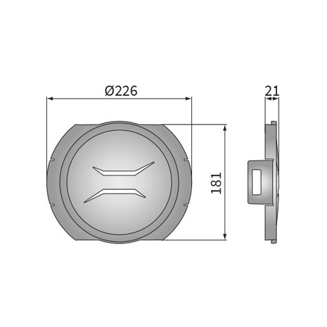 LUM1 Lamp Cover Round for Wesem Fervor 220