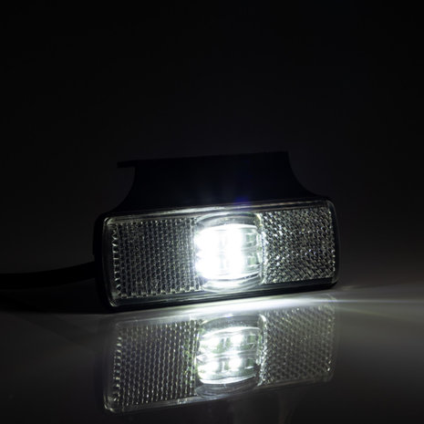Fristom LED Marker Lamp White + Reflector with Mounting Bracket