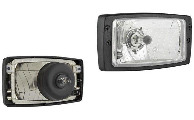 Headlamp H4 156x93x79mm + Frame