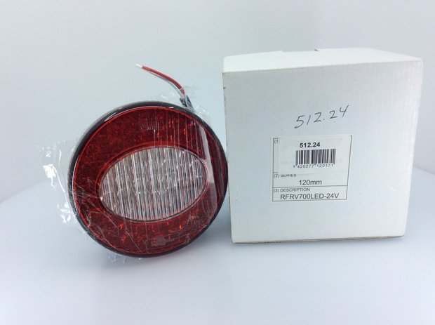 Perel LED Rear Lamp 120mm 24V