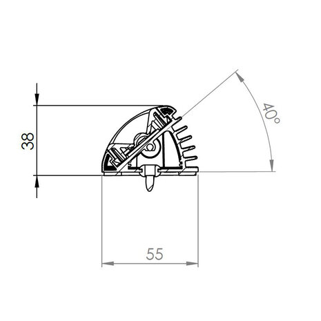 LED Interior lamp 11,7CM High Power 12V