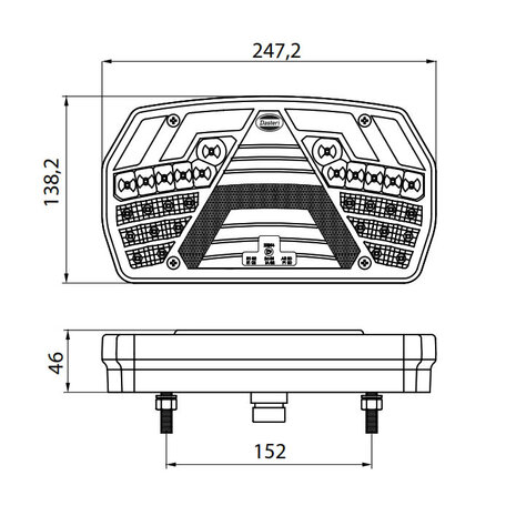 LED Achterlicht Links 6 Functies + Dynamische richtingaanwijzer