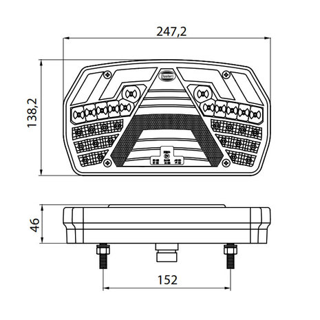 Led Tail light Right 6-Functions
