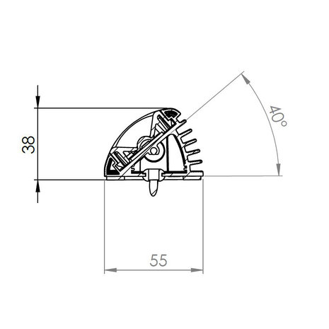 LED Interior lamp 11,7CM High Power 24V