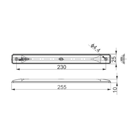 Horpol LED Direction Indicator Long  LKD 686