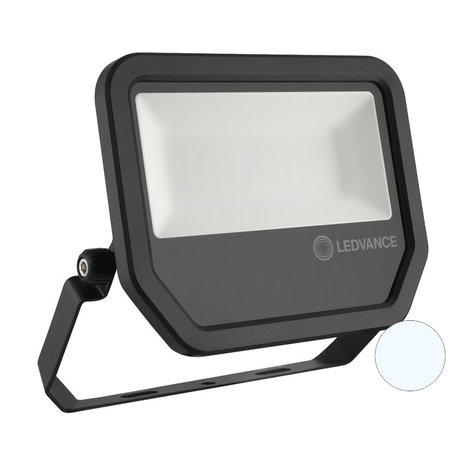 Ledvance 20W LED Flood Light 230V Black 6500K Cool White