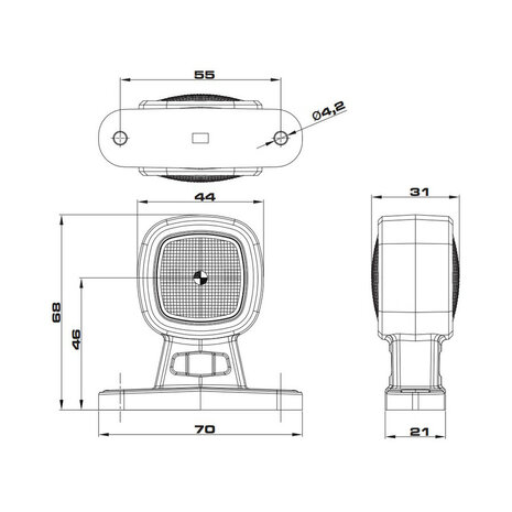 Fristom LED Breedtelamp 2-Functies Hangend Model