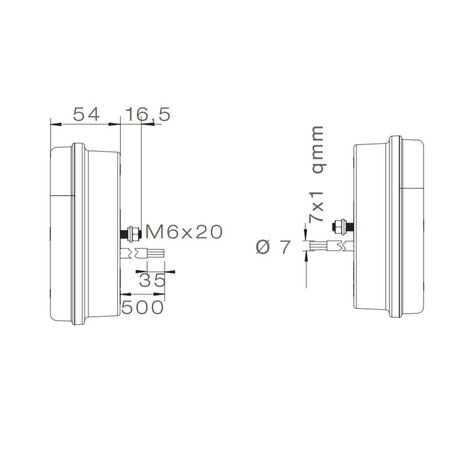 Aspöck Rear Lamp Multiled II Rechts 5P