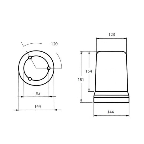 Halogeen Zwaailamp Magneet 12V