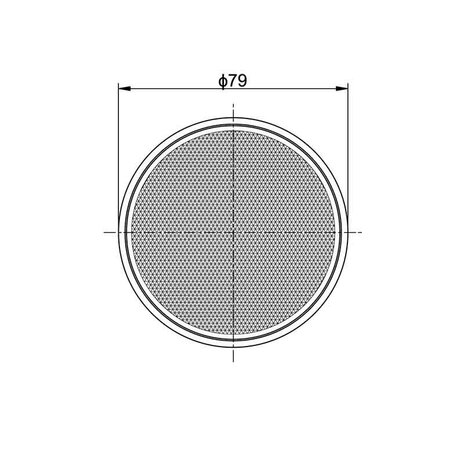 Reflex - Reflector Round Adhesive Strip Ø79mm White