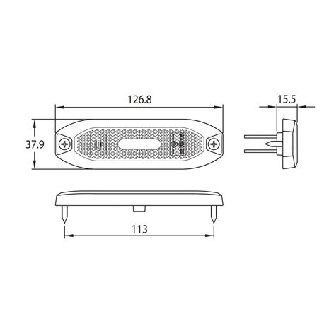 LED Front Marker Lamp White