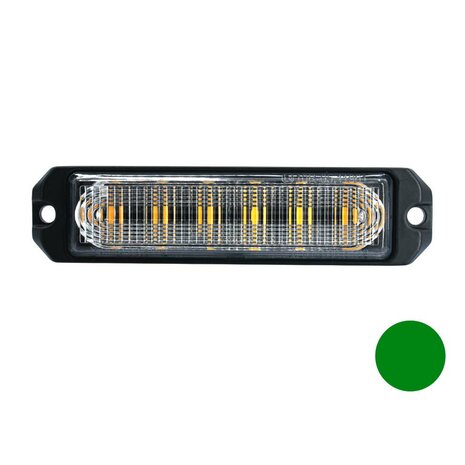 LED flasher 6-fold Ultra Flat Green