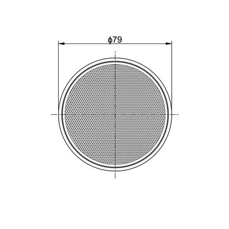 Reflex - Reflector Round Adhesive Strip Ø79mm Orange