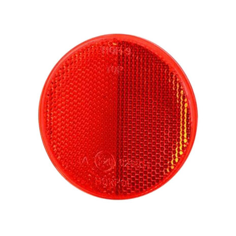 Reflex - Reflector Round Adhesive Strip Ø79mm Red