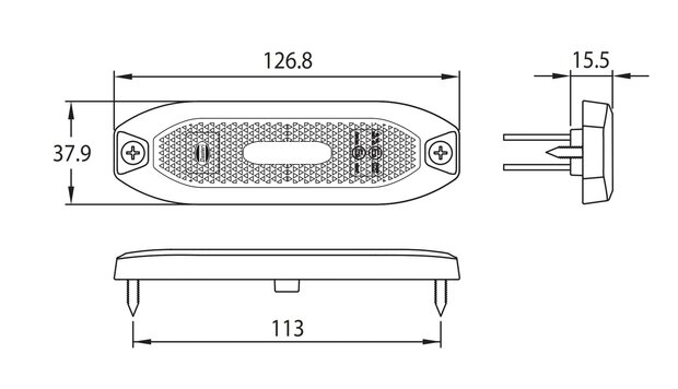 LED Rear Marker Lamp Red