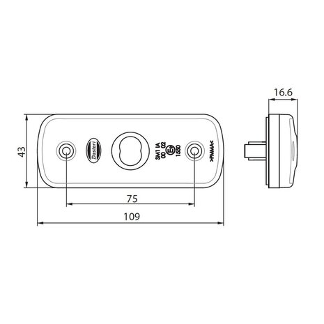 Led Side Marker Lamp Orange 10-30V