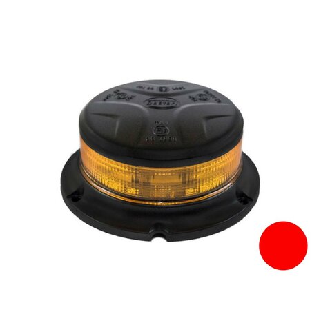 LED Beacon Flat Base Red