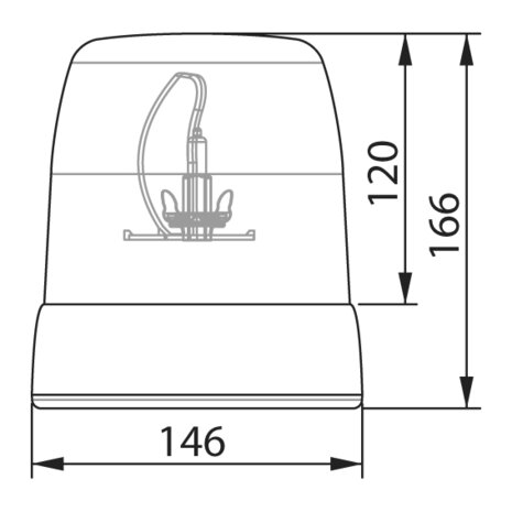 Rotating Beacon with Magnetic Base 