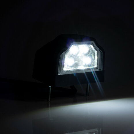 Fristom FT-031 LED License Plate Light Black 12-24V
