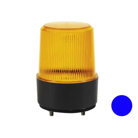 LED Flash Beacon with Flat Base Blue