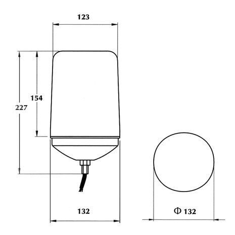 Rotating Beacon With Single Bolt 12V