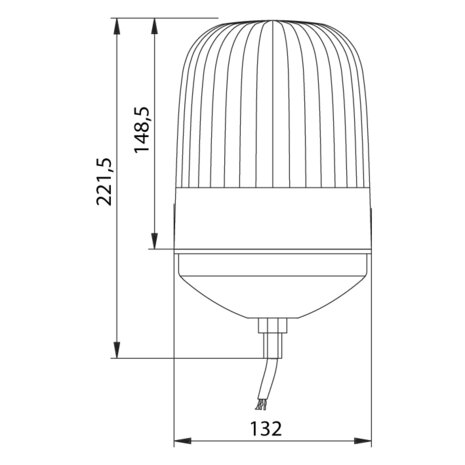 Rotating Beacon With Single Bolt 24V