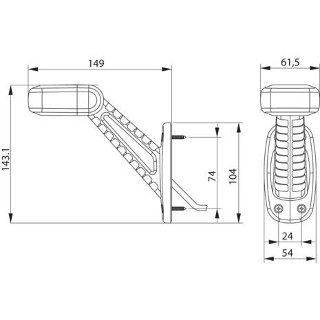 3-Function Led Marker Lamp 10-33V