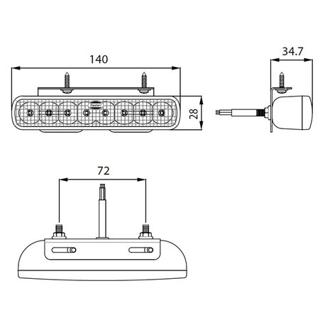 Led Flashing Lamp White