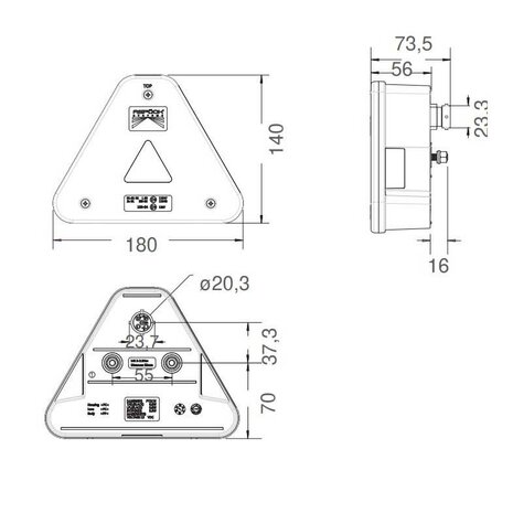 Aspöck Agripoint LED Rear Lamp Right