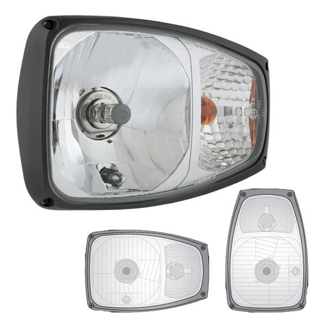 Headlicht With Direction Indicator Left + 24V Bulbs