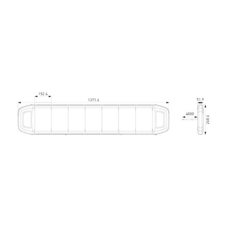 Hella LED Zwaaibalk 137cm + Bedieningspaneel 4m Kabel  | 2RL 014 567-021