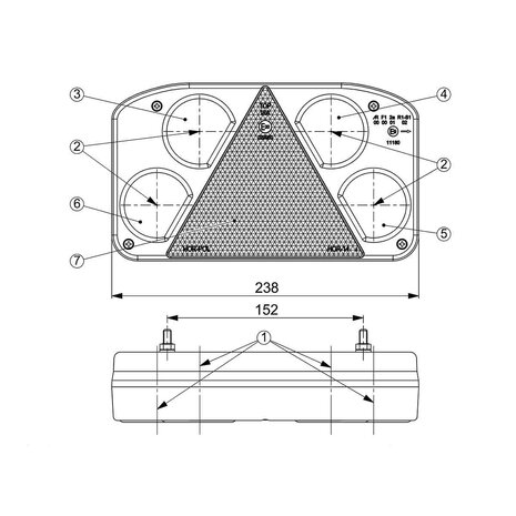 Horpol LED Rear Lamp Right LZD 2074