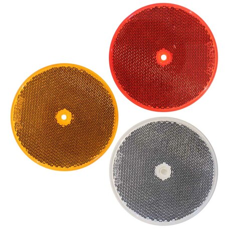 Reflector round 8,5cm Orange