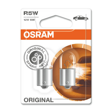 Osram R5W Bulb 12V BA15s Original Line 2 Pieces