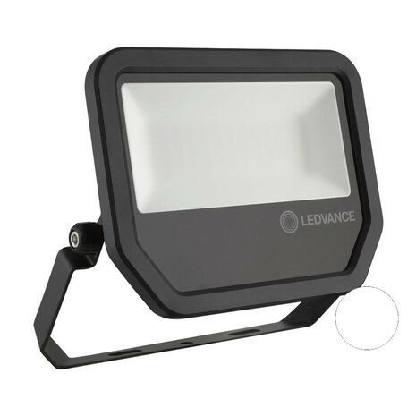 Ledvance 20W LED Bouwlamp 230V Zwart 4000K Neutraalwit