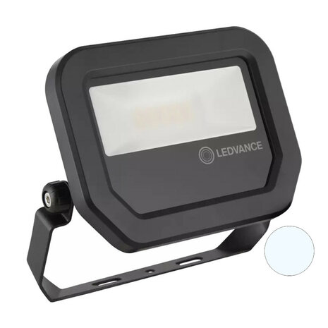 Ledvance 10W LED Flood Light 230V Black 6500K Cool White