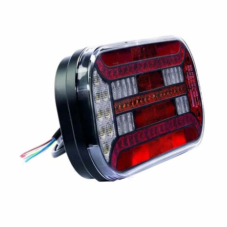 Fristom FT-600 LED Taillight Left 6-Functions with License Plate Light