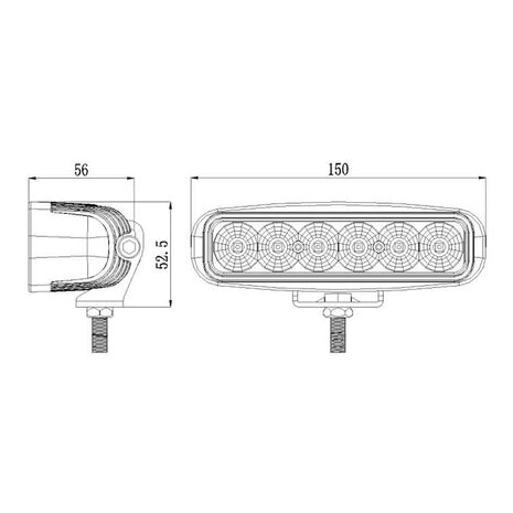 30W LED Spot light 10-30V