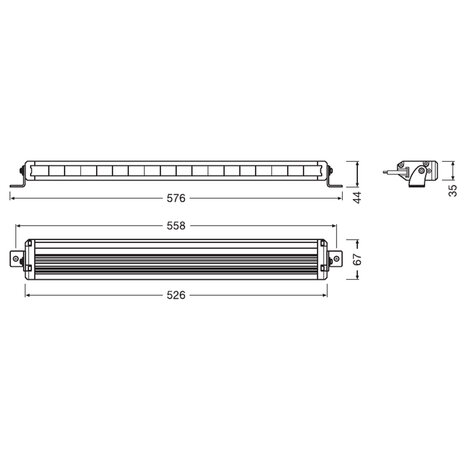 Osram LED Lightbar Spot VX500-SP 53cm