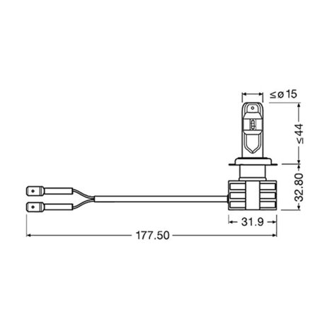 Osram H7 LED Headlight PX26d 12-24 Volt 1 Piece