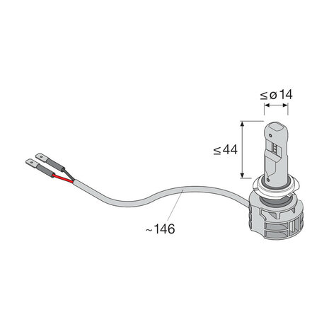 Osram H7 LED Headlight PX26d 12-24 Volt 1 Piece