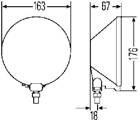 Hella Verstr Comet 500 12V H3 | 1F4 005 750-101